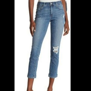 Joe's Jeans Distressed Boyfriend Crop Jeans